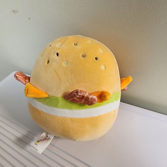 Squishmallows Geronimo The Bagel Breakfast Sandwich 8" Food Plush NWT - Picture 11 of 13
